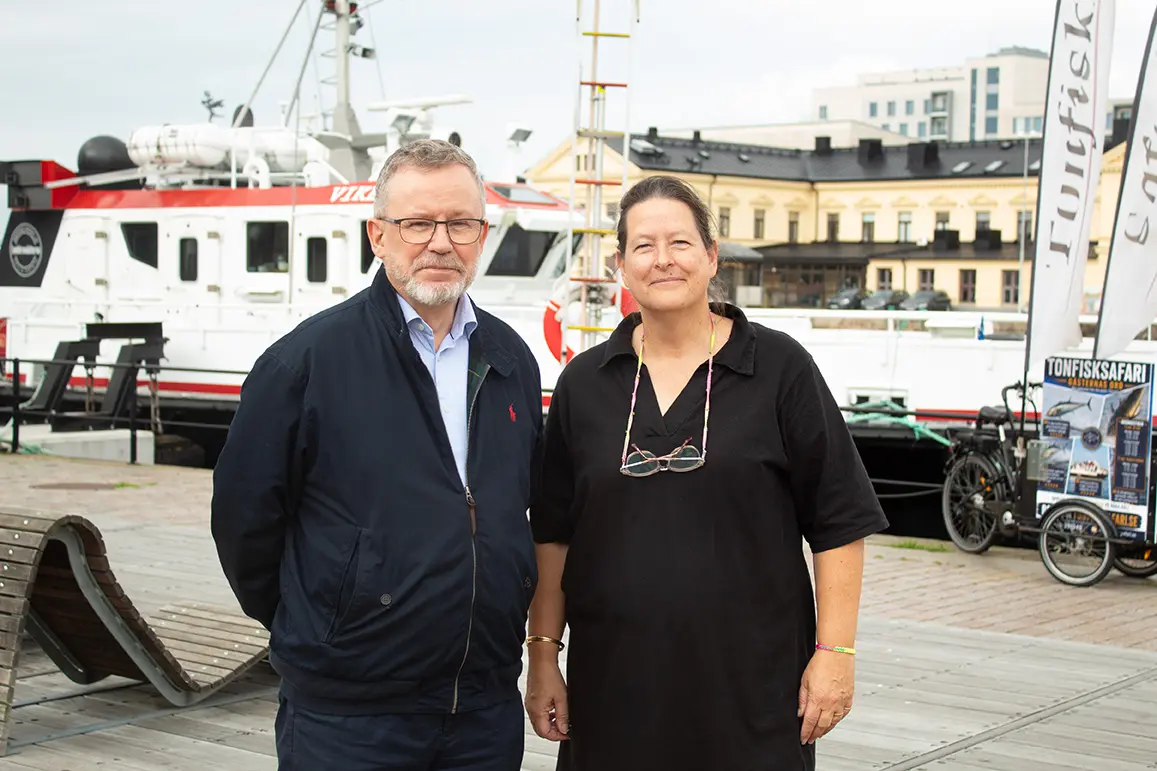 Karin Meddings, utbildningsledare och Klaus Pedersen, lärare och kapten